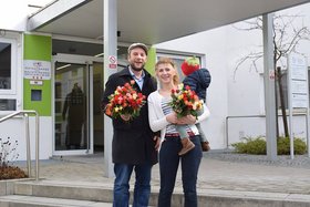Unser Kandidat für die Landtagswahl Christian Peiker und unsere Stadträtin Sophia Jokisch