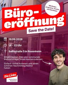 Büroeröffnung Die Linke in Rosenheim am 18.09.2026