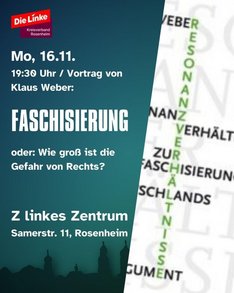 Alerta Insta - 16.11 weber.11 16.11.2026: Faschisierung