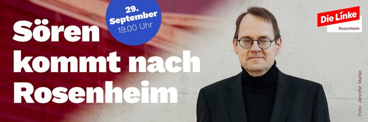 29.9.2026: Sören Pellmann kommt nach Rosenheim
